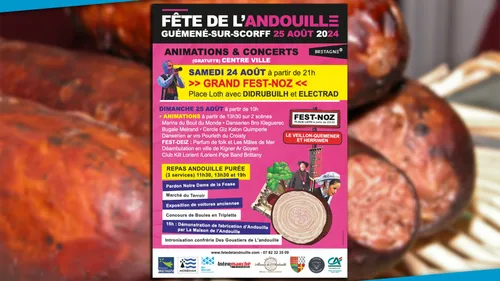 Du 24 au 25 août : la fête de l'andouille à Guémené-sur-Scorff (56)
