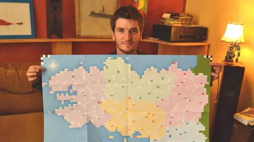 Une carte de la Bretagne en mots fléchés