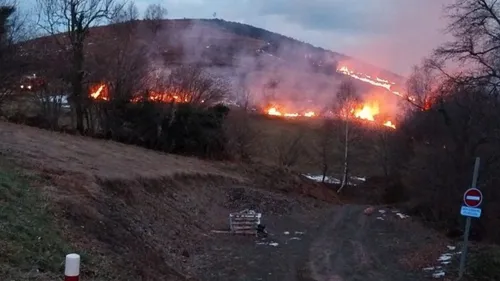 Important feu de végétation maîtrisé près du lieu-dit « La Soumère...