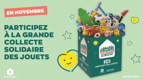 Une grande collecte solidaire de jouets du 1er au 30 novembre 2026