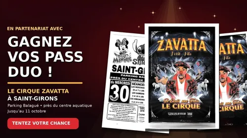 Votre pass duo à gagner pour le Cirque Zavatta