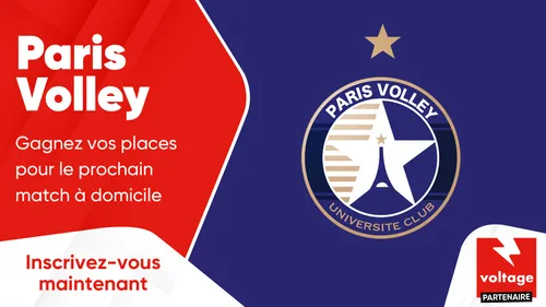 Paris Volley : gagnez vos places pour le prochain match à domicile