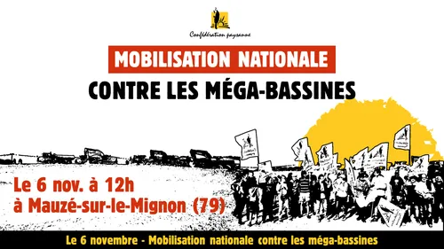 Deux-Sèvres : nouvelle manifestation des anti-bassines samedi 6...
