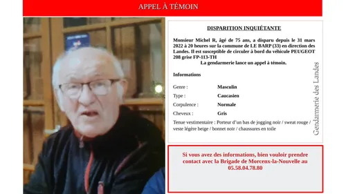 Nouvelle disparition inquiétante entre la Gironde et les Landes