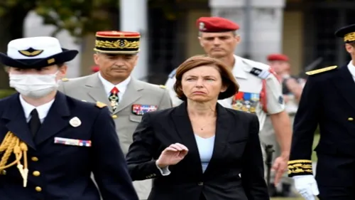 La ministre des Armées Florence Parly en visite à Châteauroux ce...