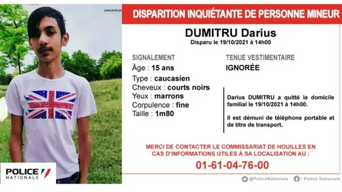 Yvelines : la police lance un appel à témoin pour retrouver Darius,...