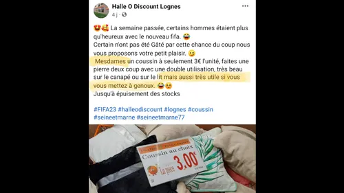 Un coussin « très utile si vous vous mettez à genoux » : une...