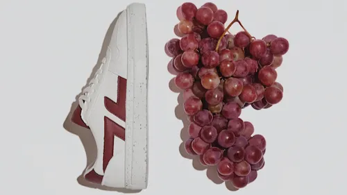 Une Angevine derrière Zèta, les baskets créées à partir de raisin !
