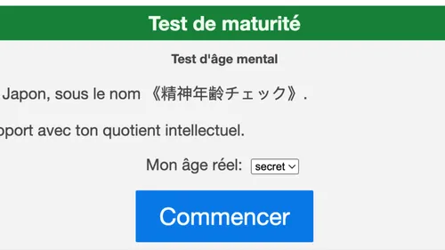 Quel âge avez-vous dans la tête ? On a testé pour vous le test de...