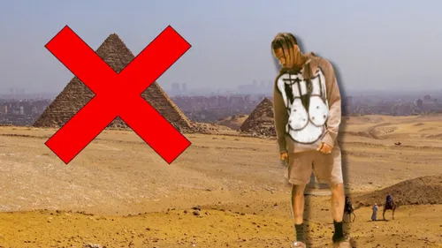 Travis Scott privé de concert aux pyramides de Gizeh