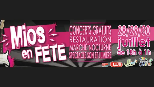Concerts gratuits, burgers et marché nocturne : Mios en fête...
