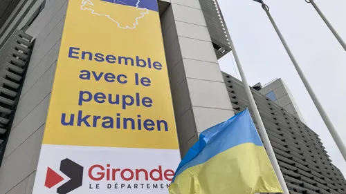 Gironde : le département affiche son soutien à l'Ukraine 