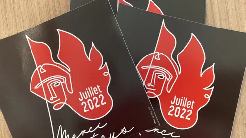 Incendies en Gironde : remercier les pompiers avec des autocollants