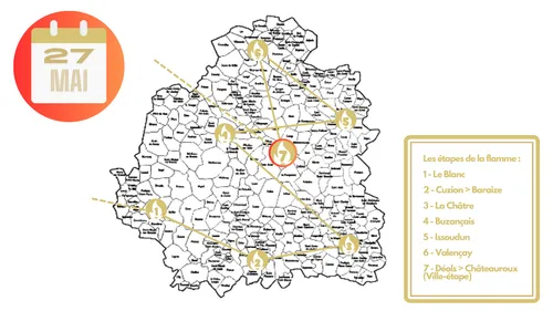 Flamme Olympique : les étapes de son passage dans l'Indre