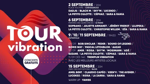 Dadju, Soprano, Bob Sinclar ... De nouveaux artistes s’ajoutent au...