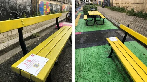 Bordeaux : Des bancs jaunes pour lutter contre l'endométriose