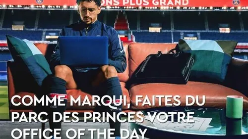 Un espace de coworking éphémère au Parc des Princes