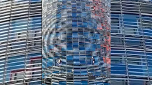 Barcelone : "le Spiderman français" escalade la Tour Gloriès à...