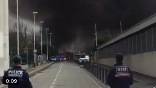 Un incendie en cours à Bobigny