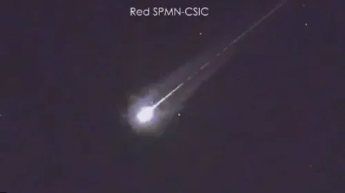 Un impressionnant météore visible dans le ciel espagnol 