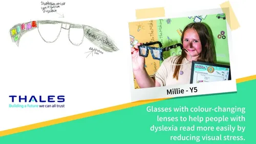 À 11 ans, Millie créé des lunettes pour les dyslexiques