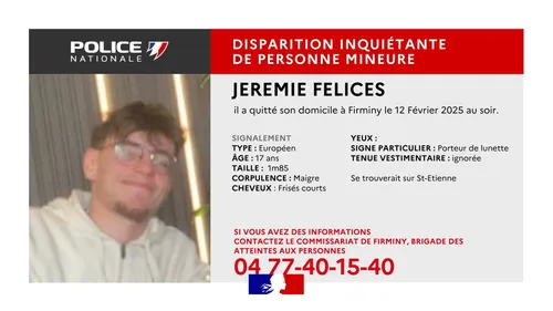 Loire Sud : un appel à témoins lancé après la disparition d'un mineur