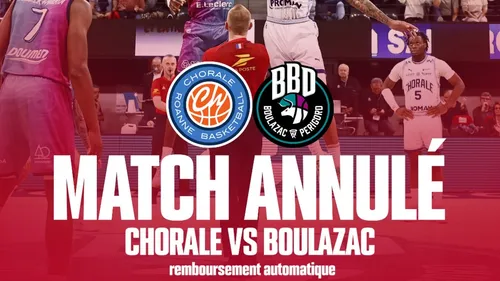 Basket : le match amical entre la Chorale de Roanne et Boulazac est...