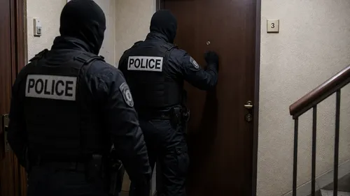 Sous un lit, joint à la bouche et ronces dans les cheveux, il est...