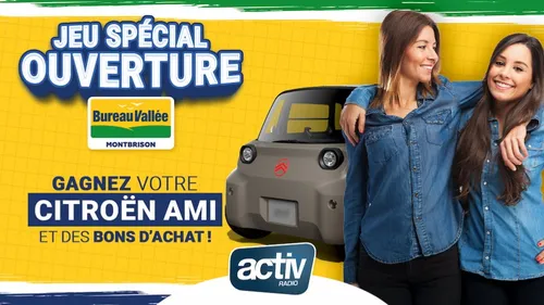 Gagnez votre Citroën AMI avec Bureau Vallée MONTBRISON ! 