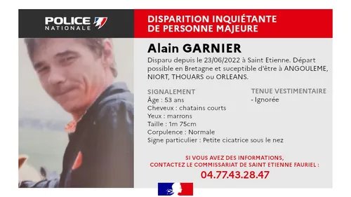 Une disparition inquiétante à Saint-Etienne 