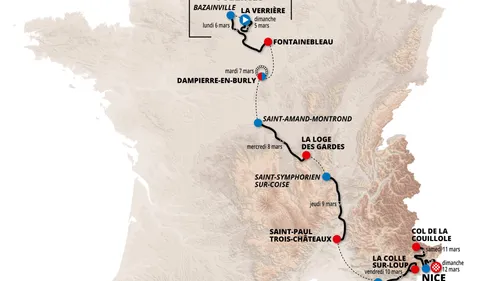 Un passage dans la Loire pour le Paris-Nice 2023