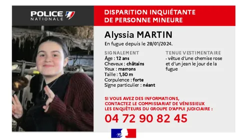 Disparition inquiétante dans le Rhône : l'ado retrouvée