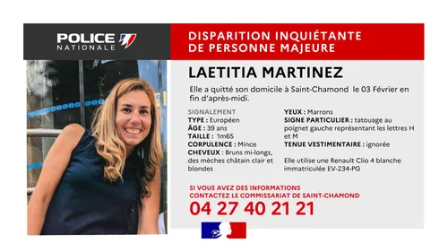 Trentenaire disparue à Saint-Chamond : elle a été retrouvée dans...