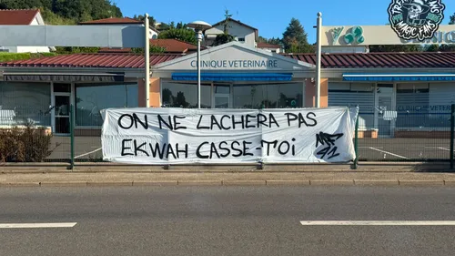 ASSE : Pierre Ekwah encore visé par une banderole des Magic Fans 