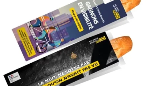 Loire : Des sacs à pain ... pour sensibiliser à l'insécurité routière