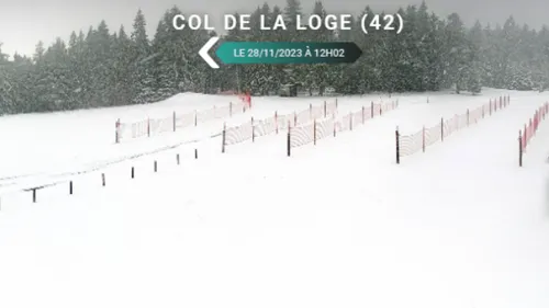 La neige bien présente sur les hauteurs ligériennes