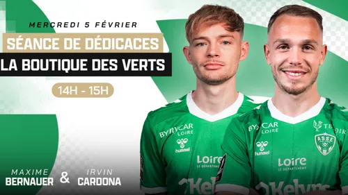 ASSE : les nouvelles recrues en dédicaces ce mercredi  