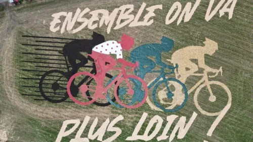 Loire : La fresque des agriculteurs pour le Tour de France...