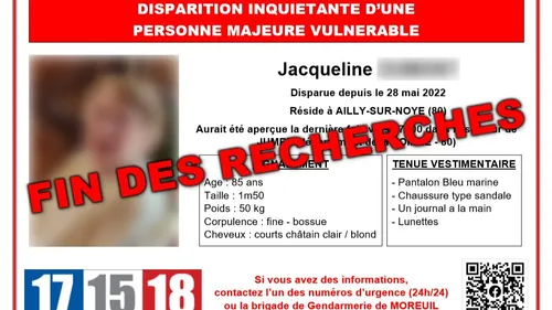 Disparition de Jacqueline Dumont : son corps retrouvé dans un bois...