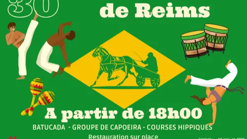 VENEZ FETER LE BRESIL EN FAMILLE A L'HIPPODROME DE REIMS LE SAMEDI...