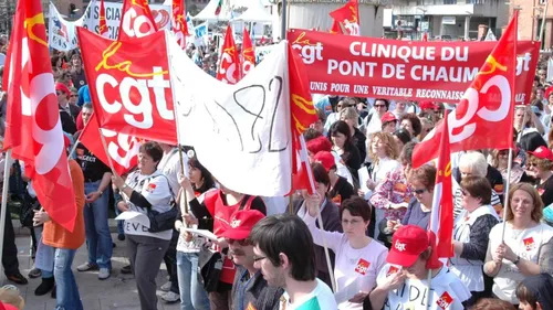 Agents en grève à la Clinique Bordeaux-Nord 