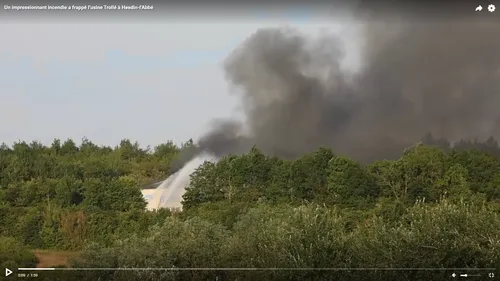 Hesdin-l'Abbé: Les établissements Trollé dévastés par un feu 