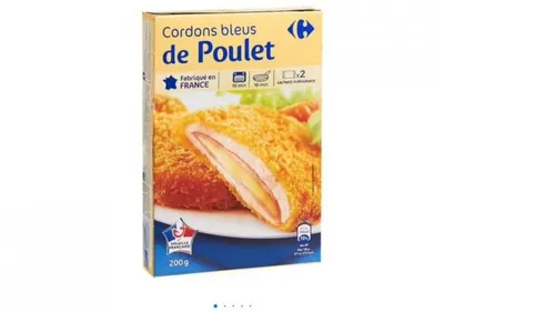 Des cordons bleus rappelés par Carrefour pour un risque de présence...