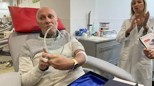 Avec 693 dons, ce retraité de 71 ans est le recordman de don du...