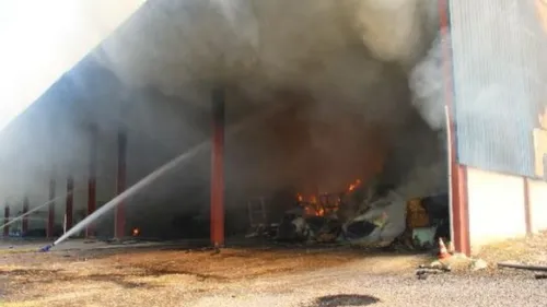 Camblain Châtelain: Un hangar détruit par un incendie