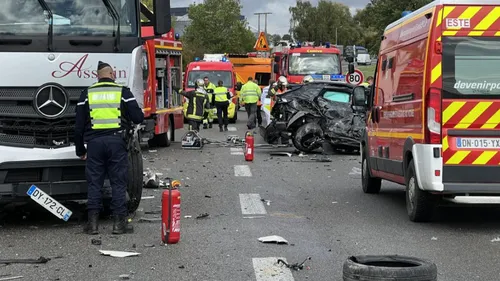 Grave accident sur la N4, la route a été coupée à la circulation
