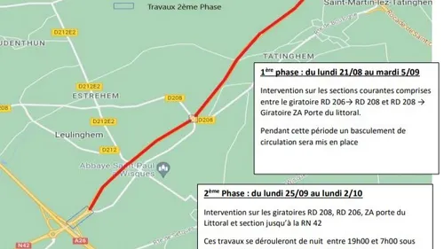 Circulation: Un gros chantier sur la RD942 ce lundi 