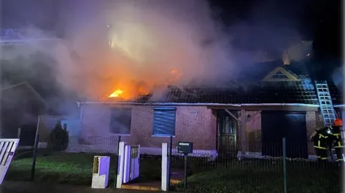 Houdain: Une maison en feu cette nuit