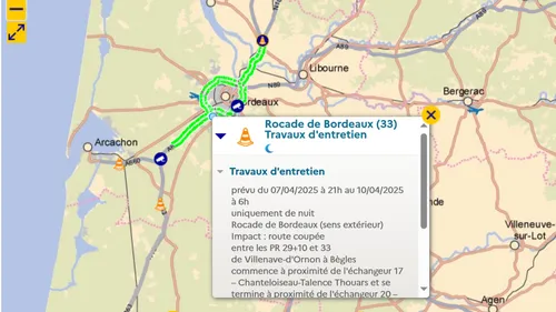Des travaux à venir sur la Rocade de Bordeaux