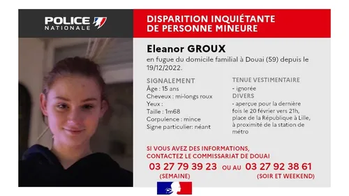 Douai : une adolescente en fugue recherchée